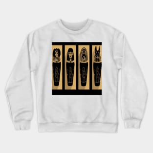 Sarcophagus God Quad Crewneck Sweatshirt